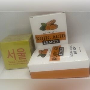 Kojic Acid Lemon Soap Set